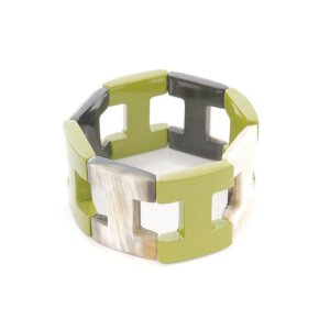 ブレスレット Hシェイプ・ナロー / グリーン [B016G]