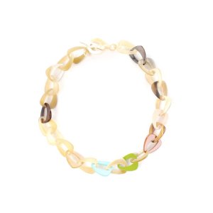 ネックレス ペアシェイプ / マルチカラー 60cm [N005C]